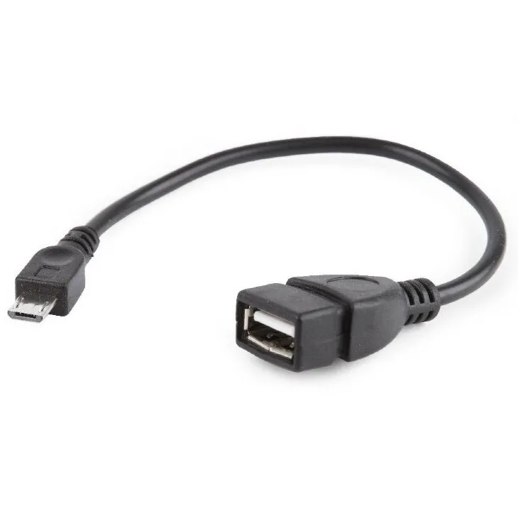 Adaptor USB Cablexpert A-OTG-AFBM-03, USB Type-A/USB Type-B, 0,15m, Negru