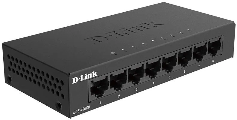 Switch de rețea D-Link DGS-1008D, 8x 10/100/1000 Mbps