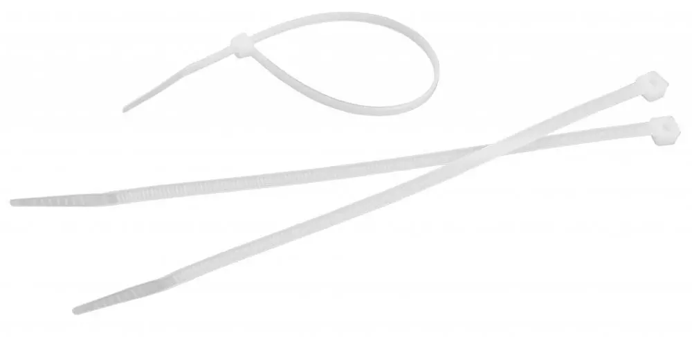 Colier din nailon pentru cabluri TOLSEN 7|6x370 mm alb