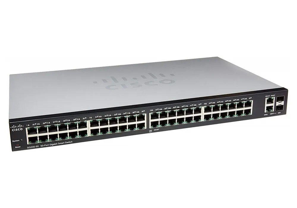 Switch de rețea Cisco SG250-50, 48x 10/100/1000 Mbps, 2x SFP