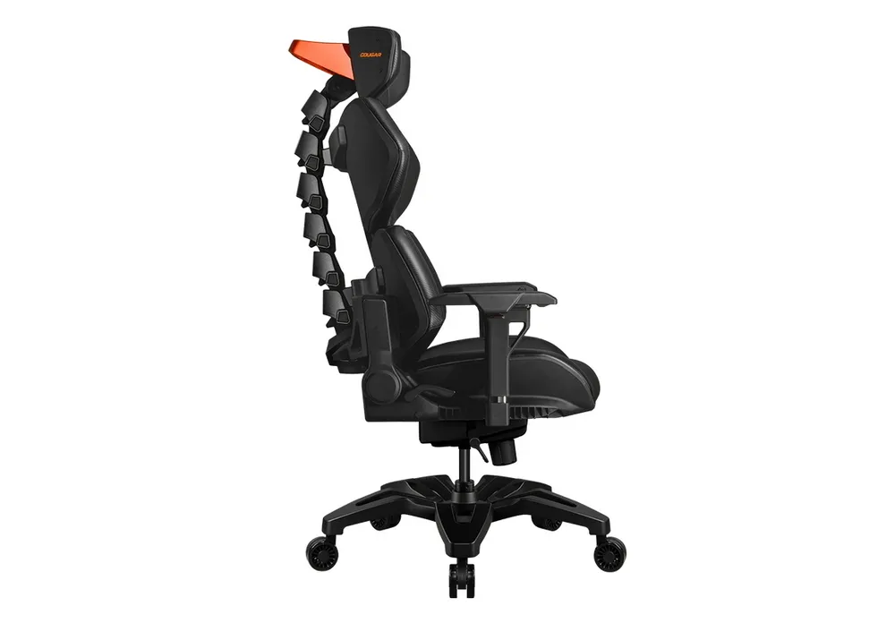 Gaming Chair Cougar Terminator Black, User max load up to 135kg / height 160-195cm