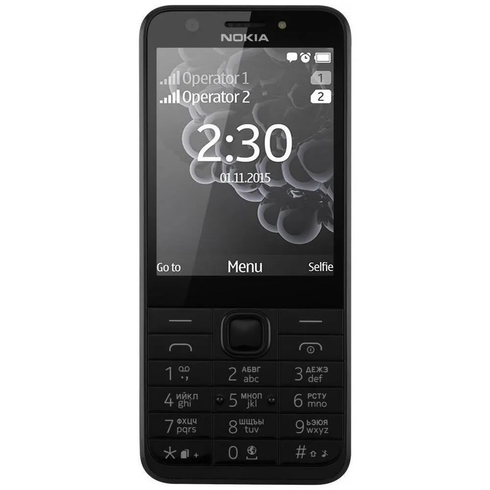 Telefon mobil Nokia 230 Dual-SIM, Argintiu închis