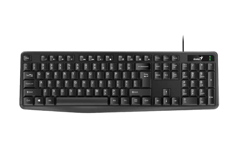 Tastatură Genius KB-117, Cu fir, Negru