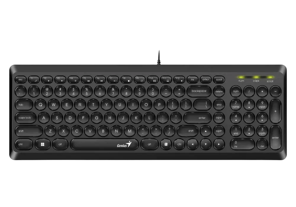Tastatură Genius SlimStar Q200, Cu fir, Negru