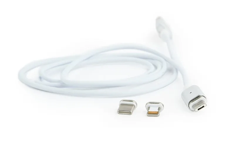 Adaptor pentru cablu USB Cablexpert CC-USB2-AMLM31-1M, /Lightning Alb