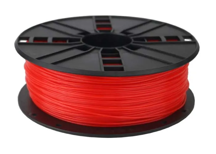 Filament pentru imprimantă 3D Gembird 3DP-PLA1.75-01-FR, PLA, Roșu Fluorescent, 1.75 mm, 1kg