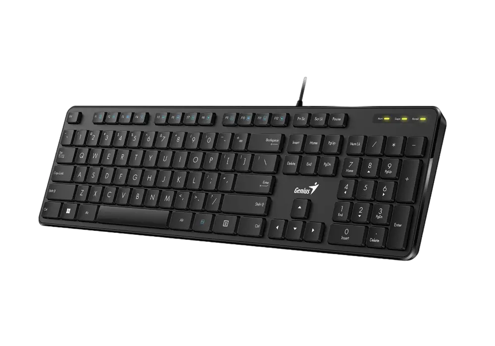 Tastatură Genius SlimStar M200, Cu fir, Negru
