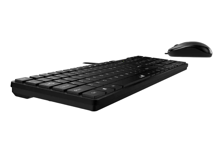 Set Tastatură + Mouse Genius SlimStar C126, Cu fir, Negru