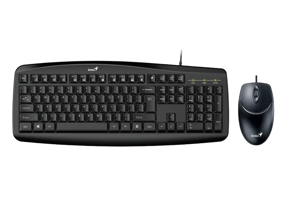 Set Tastatură + Mouse Genius Smart KM-200, Cu fir, Negru