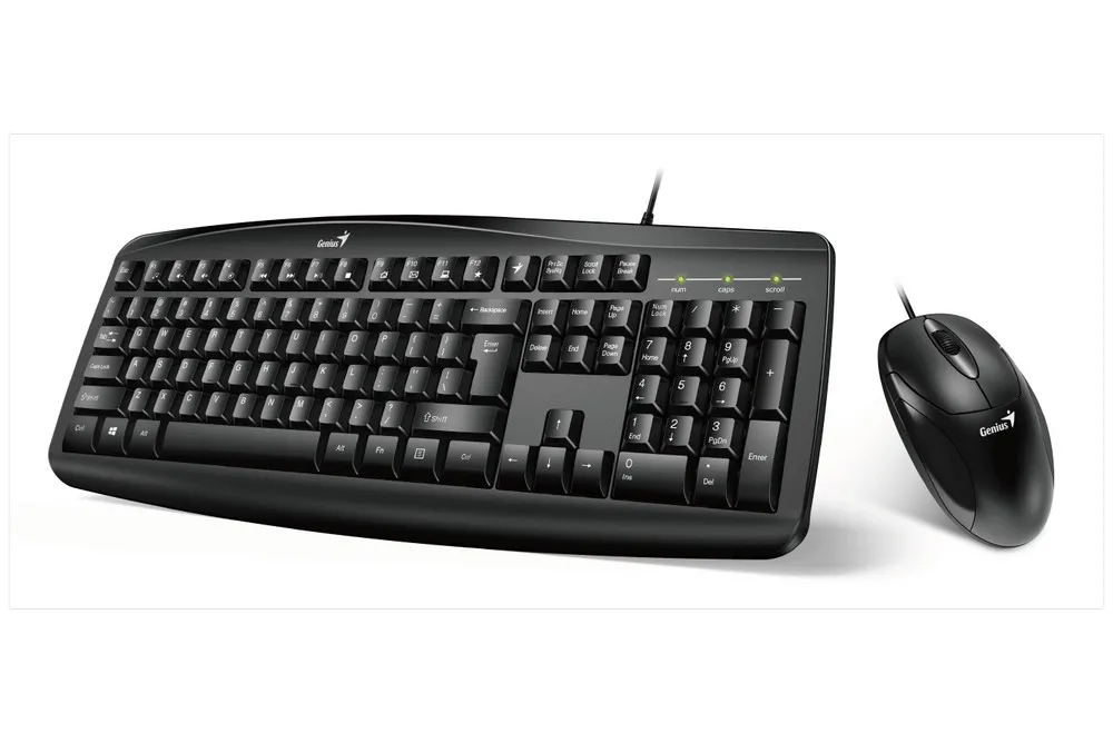 Set Tastatură + Mouse Genius Smart KM-200, Cu fir, Negru