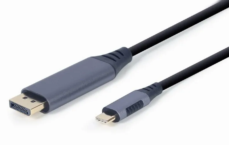 Cablu Video Cablexpert CC-USB3C-DPF-01-6, USB Type-C (M) - DisplayPort (F), 1,8m, Gri