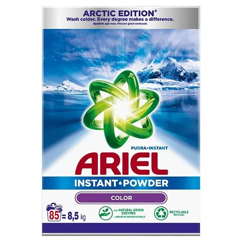 Detergent de rufe Ariel Arctic, 8,5 kg