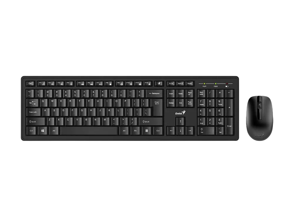 Set Tastatură + Mouse Genius Smart 8200, Fără fir, Negru