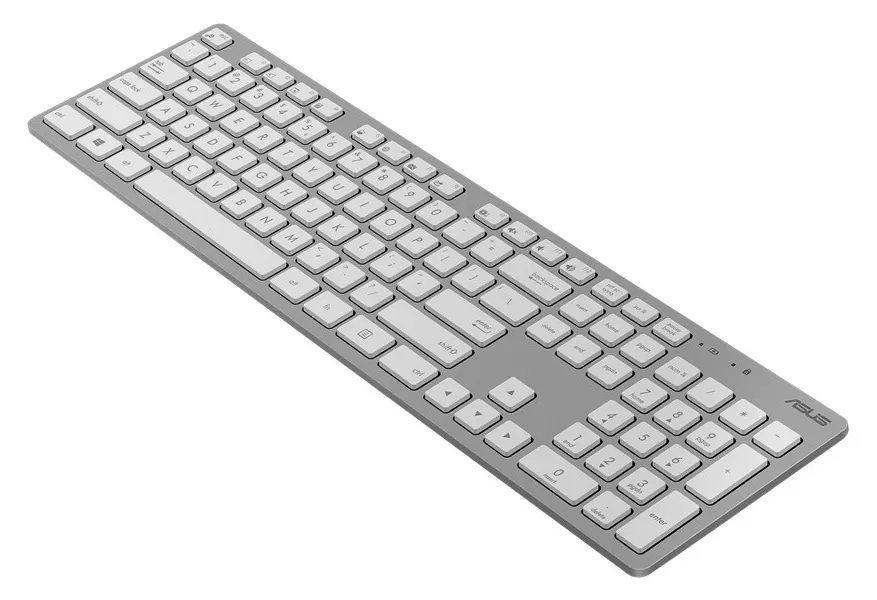 Set Tastatură + Mouse ASUS W5000, Fără fir, Alb