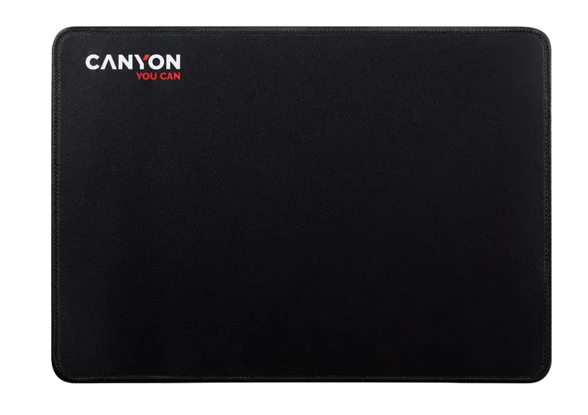 Mouse Pad Canyon MP-4, 350×250×3mm, Low-friction surface, Anti-slip natural rubber base, Black