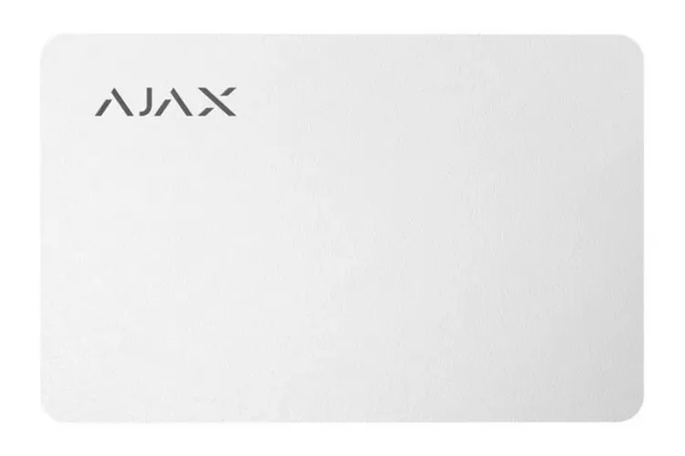 Card securizat fără contact Ajax Pass, Alb