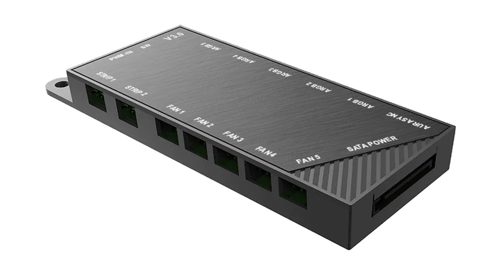 Ventilator Hub Gamemax PWM+RAINBOW Controller(V3.0), Negru