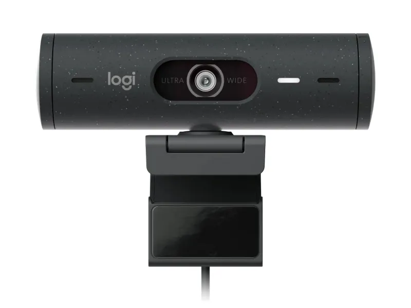 Cameră Web Logitech BRIO 500, Full-HD 1080P, Gri