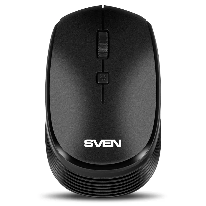 Wireless Mouse SVEN RX-210W, Optical, 800-1400 dpi, 4 buttons, Ambidextrous, 1xAA, Black