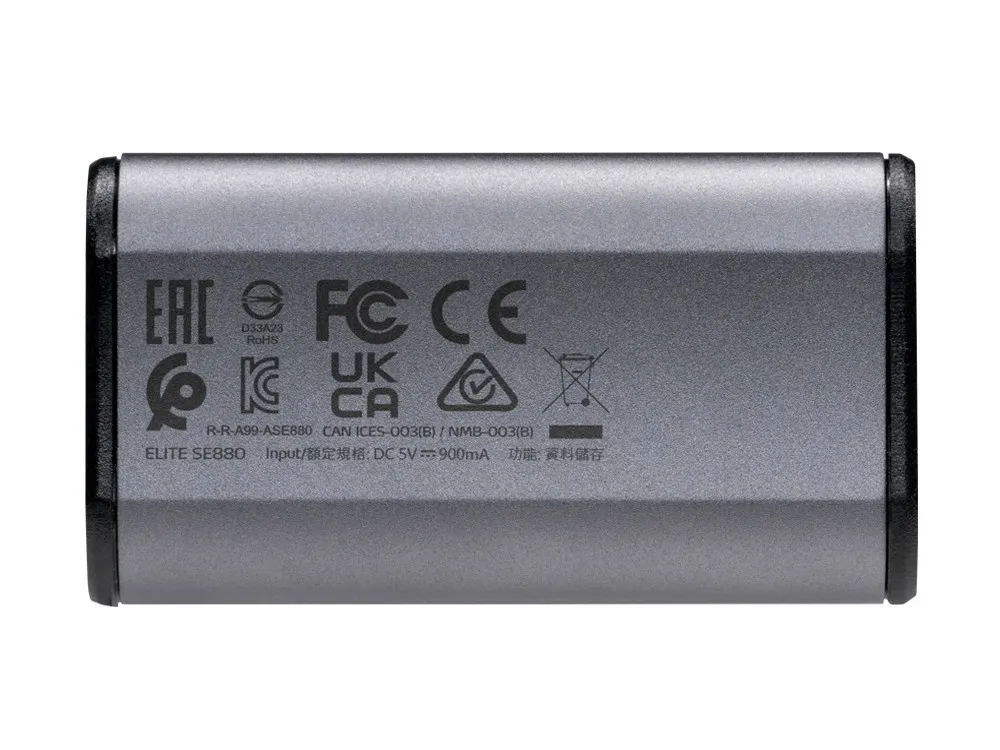 .500GB ADATA Portable Elite SSD SE880 Titanium, USB-C 3.2 (64.8x35x12.3mm, 31g, R/W:2000/2000MB/s)