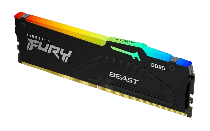 Memorie RAM Kingston FURY Beast RGB, DDR5 SDRAM, 5600 MHz, 32 GB, KF556C40BBA-32