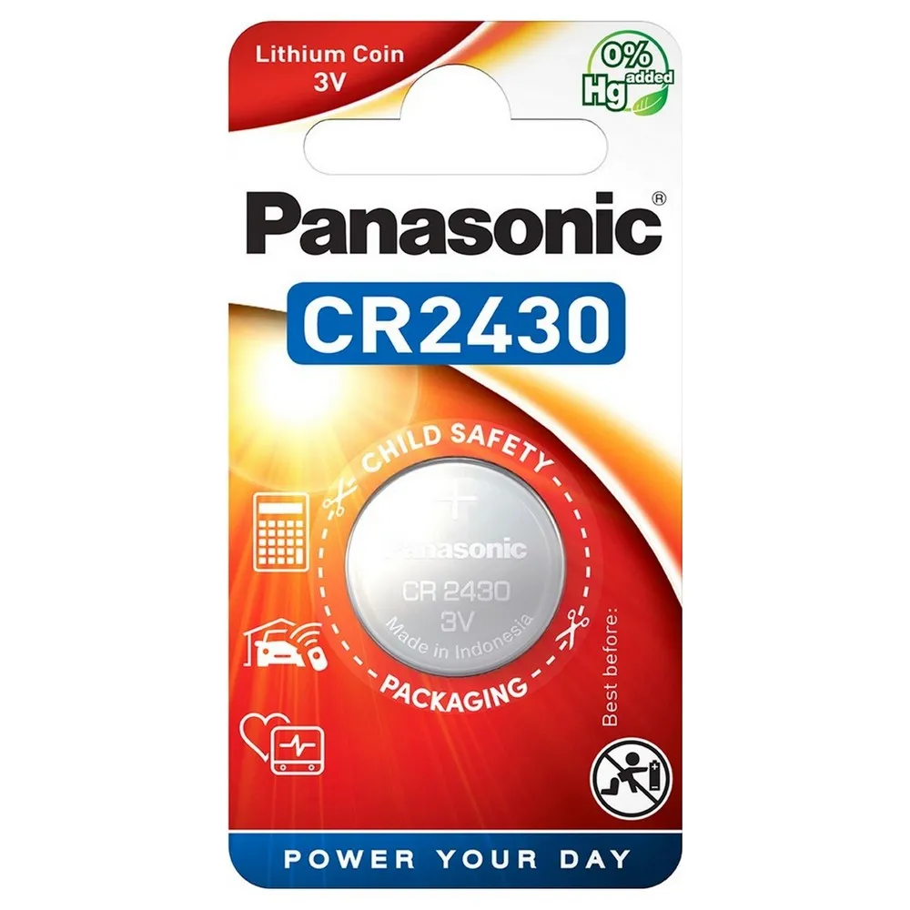 Baterii rotunde Panasonic CR-2430EL, CR2430, 1buc.