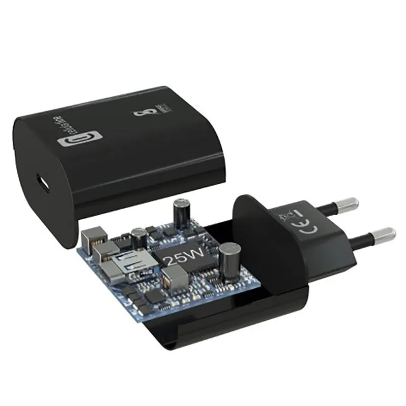 Încărcător Cellularline USB-C Charger 25W, Negru