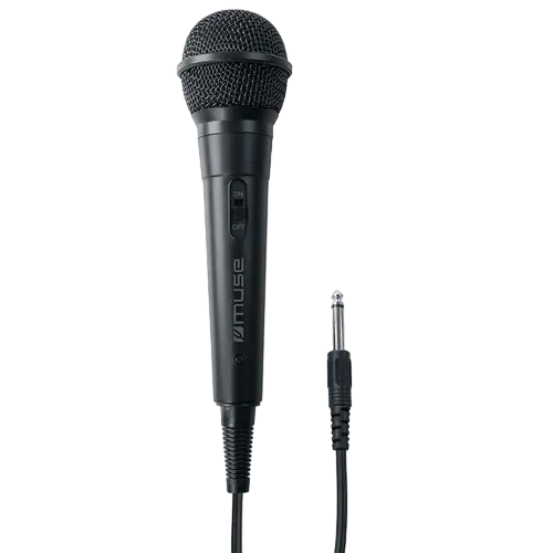 Microfon Karaoke MUSE MC-20 B, Cu fir, Negru