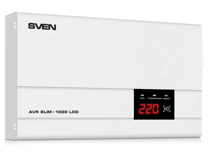 Stabilizator de Tensiune SVEN SLIM AVR-1000 LCD, 1000VA