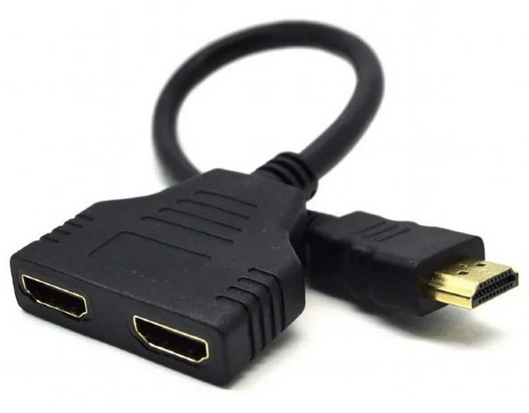 Adaptor Video Cablexpert DSP-2PH4-04, HDMI (M) - , 0,1m, Negru
