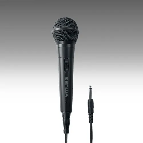 Microfon Karaoke MUSE MC-20 B, Cu fir, Negru