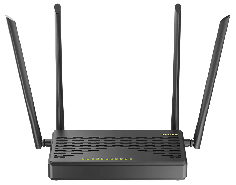Router fără fir D-Link DIR-825/GFRU, 3G, 4G, Negru