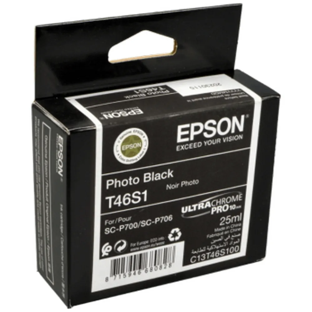 Cartuș de cerneală Epson T46S UltraChrome Pro 10, 25ml, Negru foto
