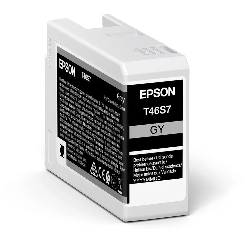 Cartuș de cerneală Epson T46S UltraChrome Pro 10, 25ml, Gri