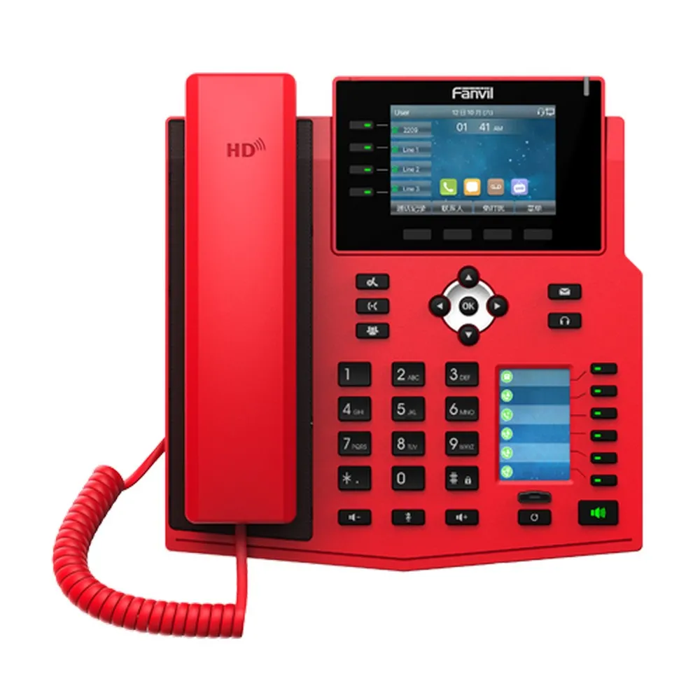 Telefon IP Fanvil X5U-R, Roșu
