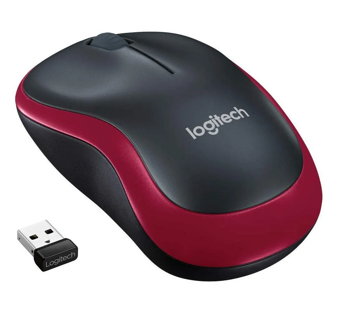 Mouse Wireless Logitech M185, Roșu
