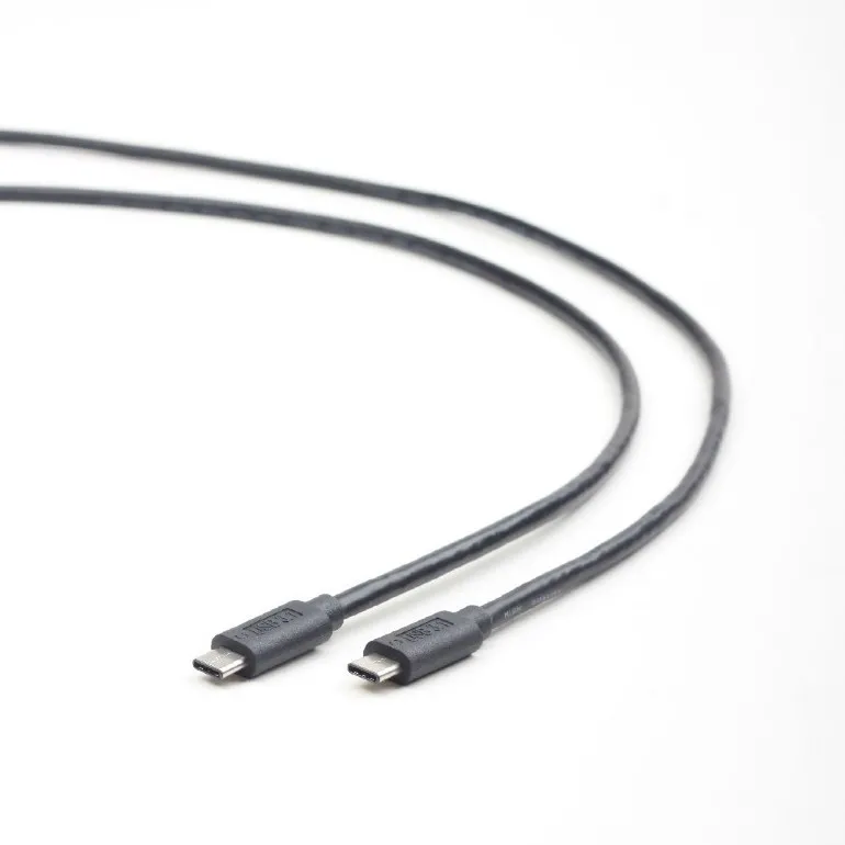 Cablu încărcare și sincronizare Cablexpert CCP-USB3.1-CMCM-1M, USB Type-C/USB Type-C, 1m, Negru