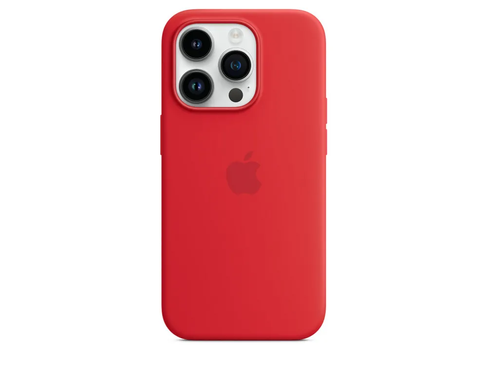 Original iPhone 14 Pro Silicone Case with MagSafe - (PRODUCT)RED, Model A2912