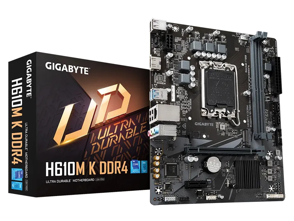 Placă de bază Gigabyte H610M K DDR4, LGA1700, Intel H610, Micro-ATX