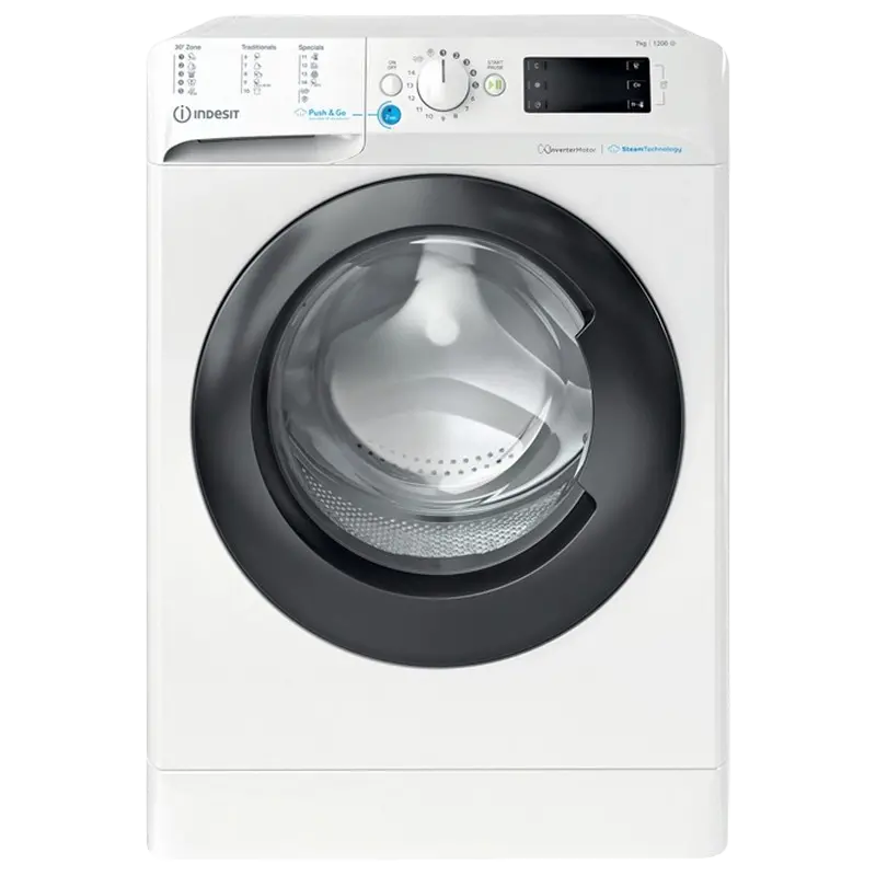 Mașină de spălat Indesit BWSE 71295 X WBV EU, 7kg, Alb