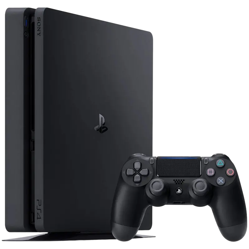 Consolă de jocuri SONY PlayStation 4 Slim, Negru, 