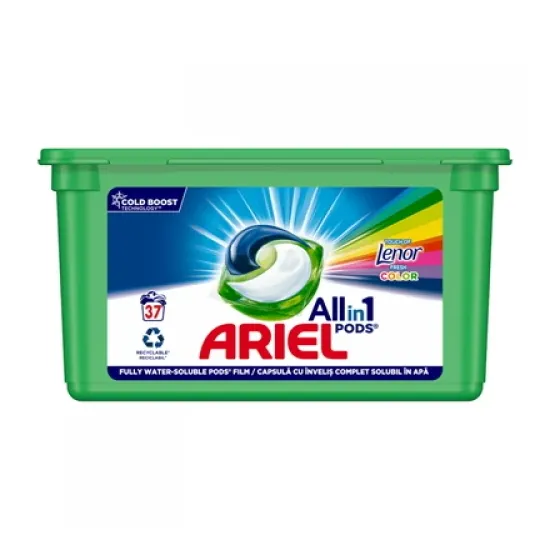 Capsule All in One Ariel Touch of Lenor, 37 buc