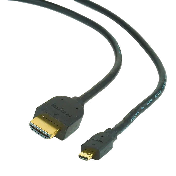 Cablu Video Cablexpert CC-HDMID-6, HDMI (M) - micro-HDMI (M), 1.8 m, Negru