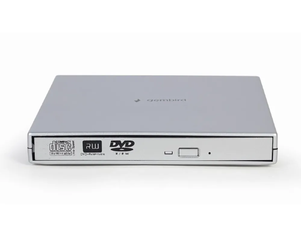 Unitate DVD-RW Gembird DVD-USB-02-SV, USB 2.0, Argintiu