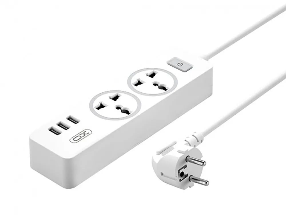 XO Extension cord socket 1.8M, 10A,  WL04 White