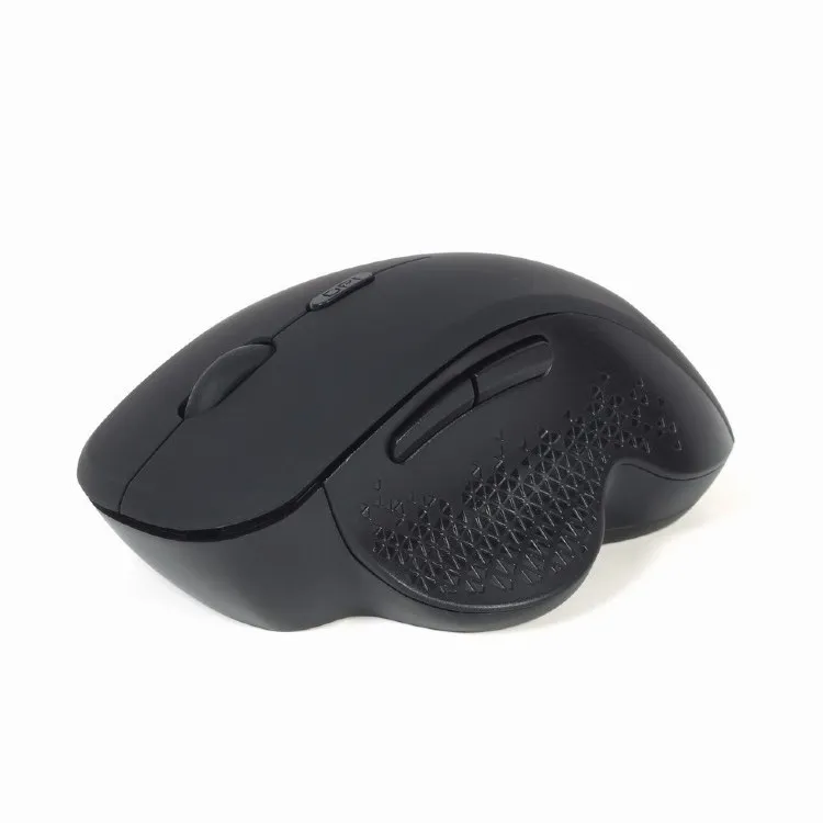 Wireless Mouse Gembird MUSW-6B-02, Optical, 800-1600 dpi, 6 buttons, Ergonomic, 1xAA, Black