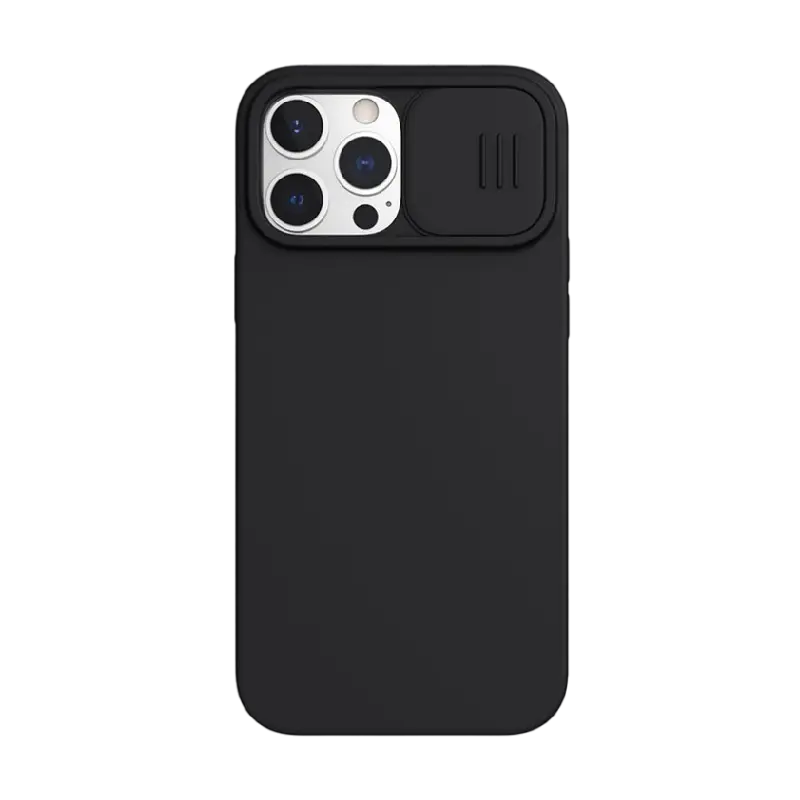 Husă Nillkin iPhone 13 Pro Max CamShield Silky MagneticSilicone, Elegant Black