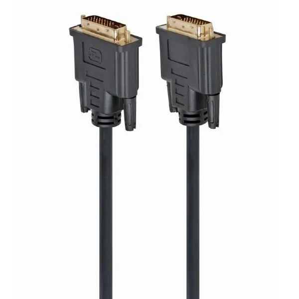 Cablu Video Cablexpert CC-DVI2-BK-6, DVI-D (M) - DVI-D (M), 1,8m, Negru