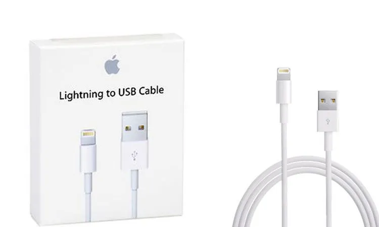 Cablu încărcare și sincronizare Apple Lightning to USB Cable, USB Type-A/Lightning, 1m, Alb