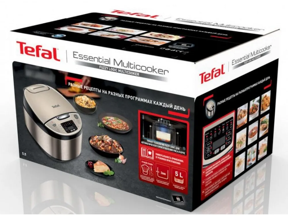 Aparat de gătit multifuncțional Tefal ESSENTIAL Multicooker RK321, Auriu